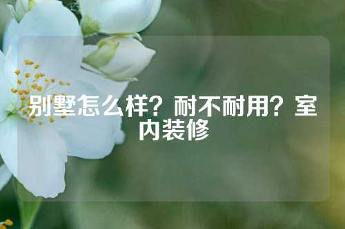 别墅怎么样？耐不耐用？室内装修