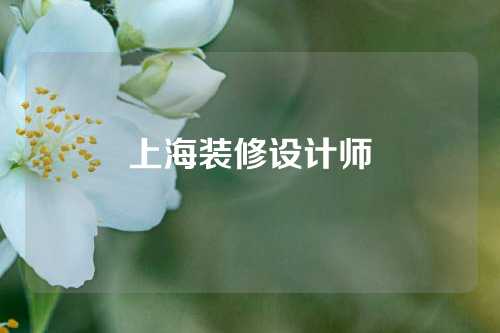 上海装修设计师