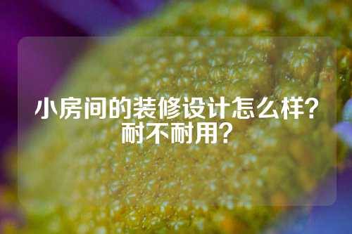 小房间的装修设计怎么样？耐不耐用？