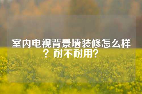 室内电视背景墙装修怎么样？耐不耐用？