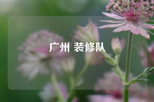 广州 装修队