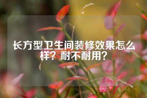 长方型卫生间装修效果怎么样？耐不耐用？