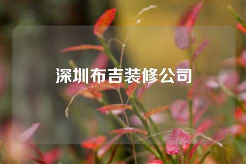 深圳布吉装修公司