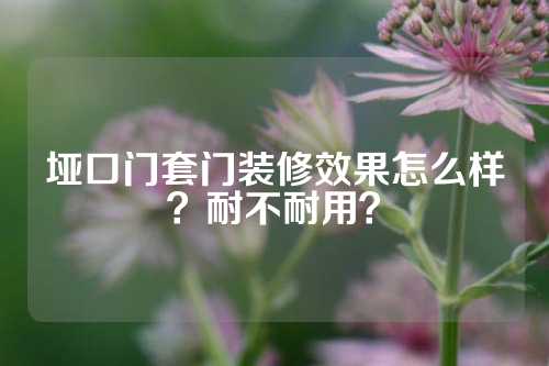 垭口门套门装修效果怎么样？耐不耐用？