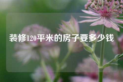 装修120平米的房子要多少钱