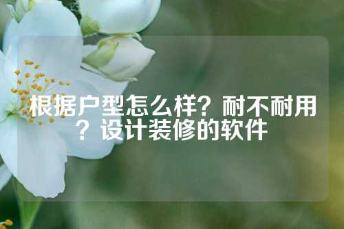 根据户型怎么样？耐不耐用？设计装修的软件