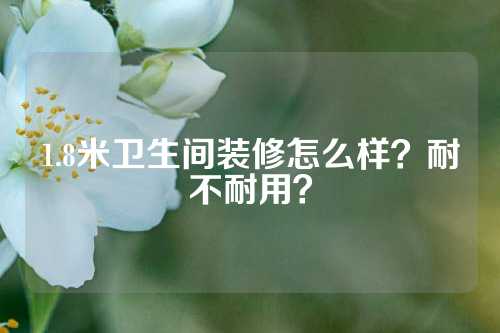 1.8米卫生间装修怎么样？耐不耐用？