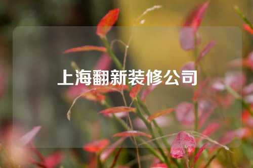 上海翻新装修公司