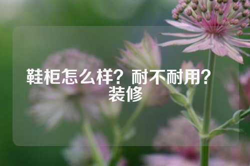 鞋柜怎么样？耐不耐用？ 装修