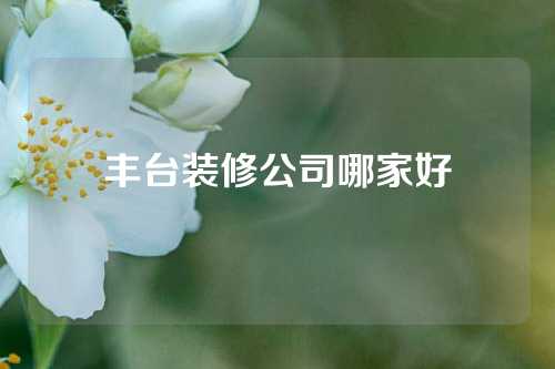 丰台装修公司哪家好