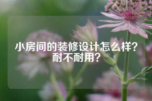 小房间的装修设计怎么样？耐不耐用？