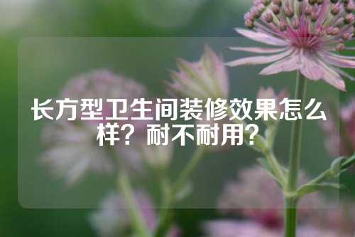 长方型卫生间装修效果怎么样？耐不耐用？