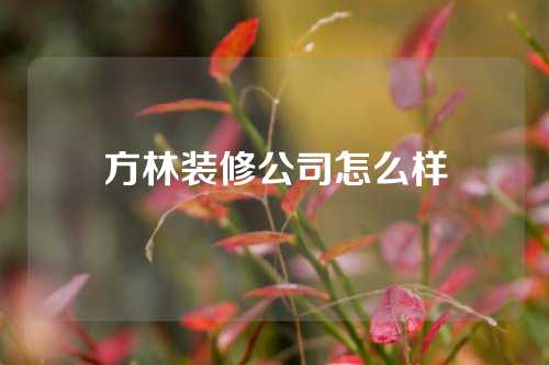 方林装修公司怎么样