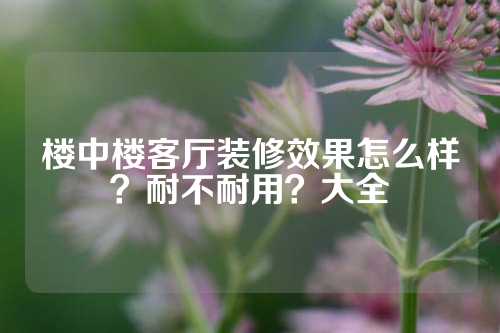 楼中楼客厅装修效果怎么样？耐不耐用？大全