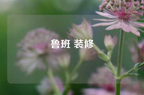 鲁班 装修