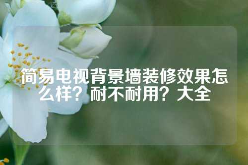 简易电视背景墙装修效果怎么样？耐不耐用？大全